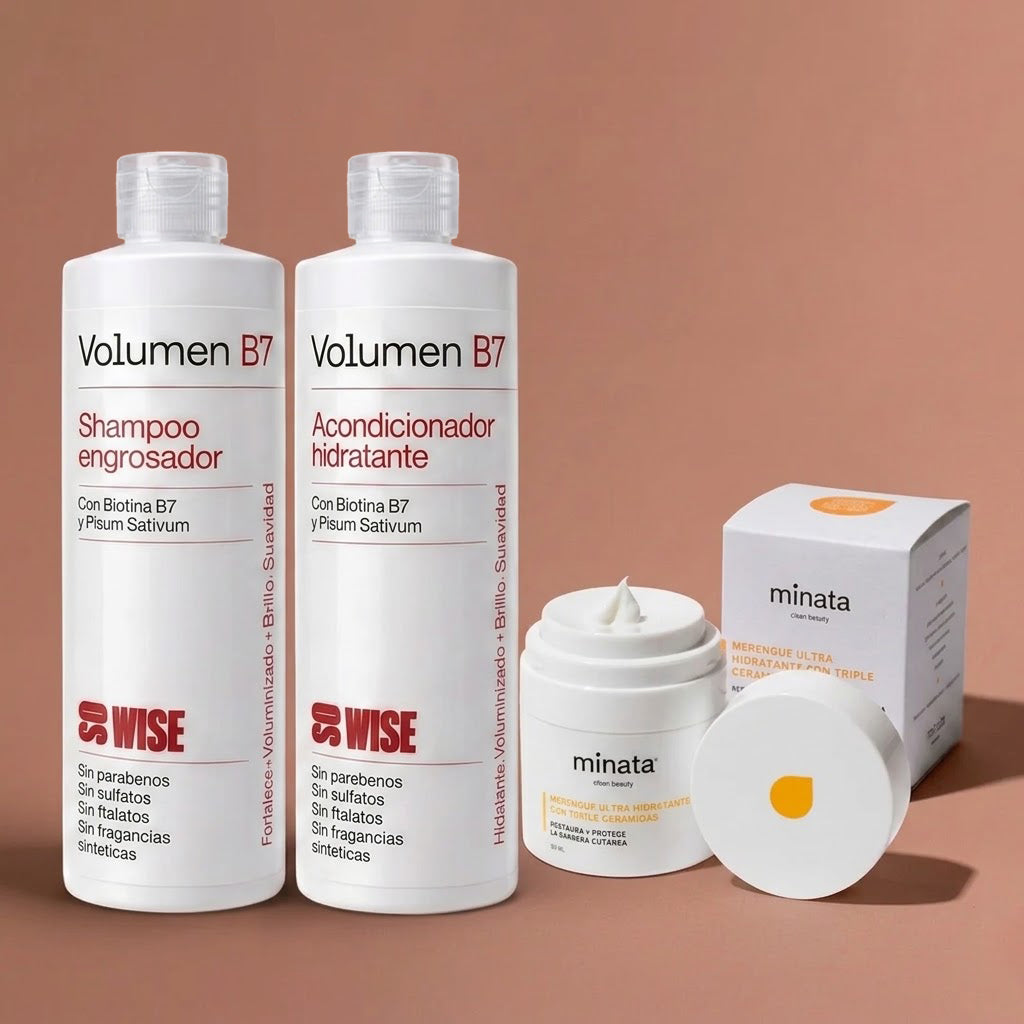 Pack Piel y Pelo (Shampoo B7 + Acondicionador B7 + Crema Facial)