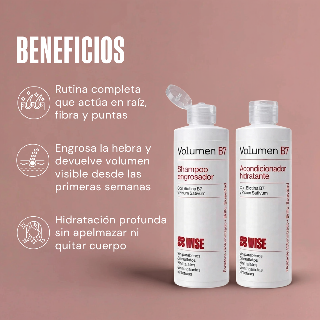 Pack Volumen B7 – Shampoo + Acondicionador 1+1