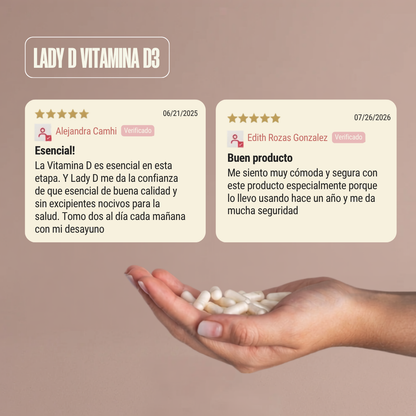 Lady D Vitamina D3 800 UI