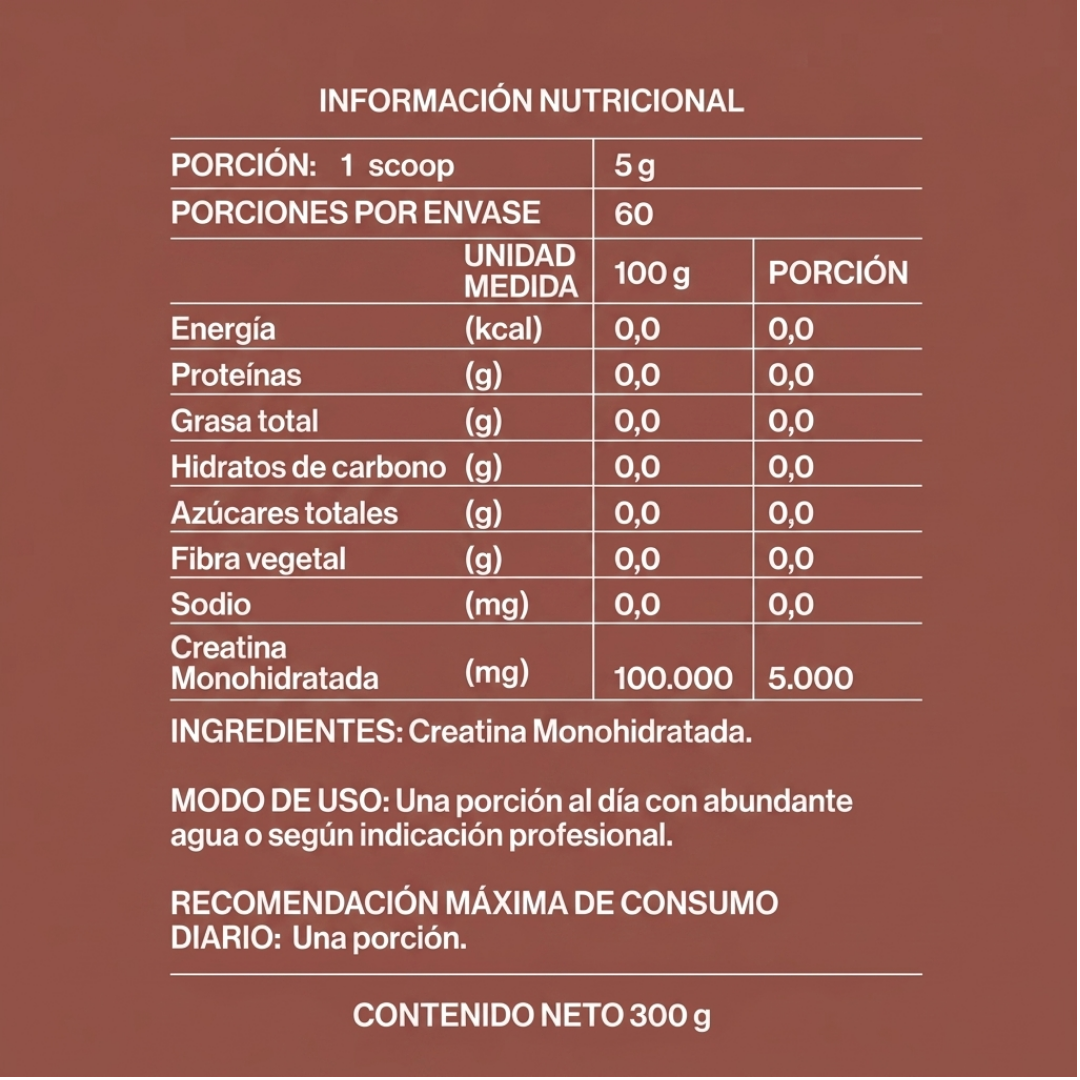 Poderosa CR Creatina Monohidratada Pura