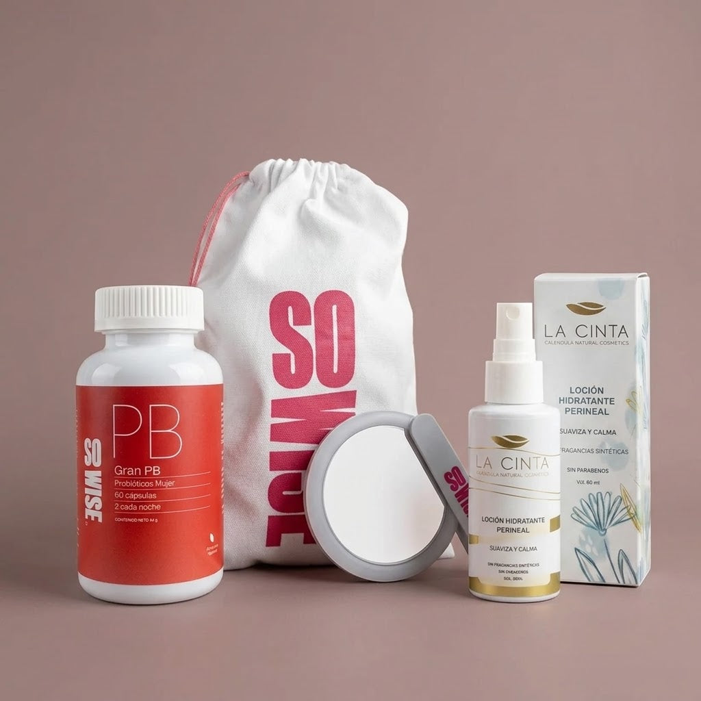 Pack Cuidado Íntimo Completo (Gran PB  +  Loción Hidratante Íntima Perineal  +  Espejo So Wise)