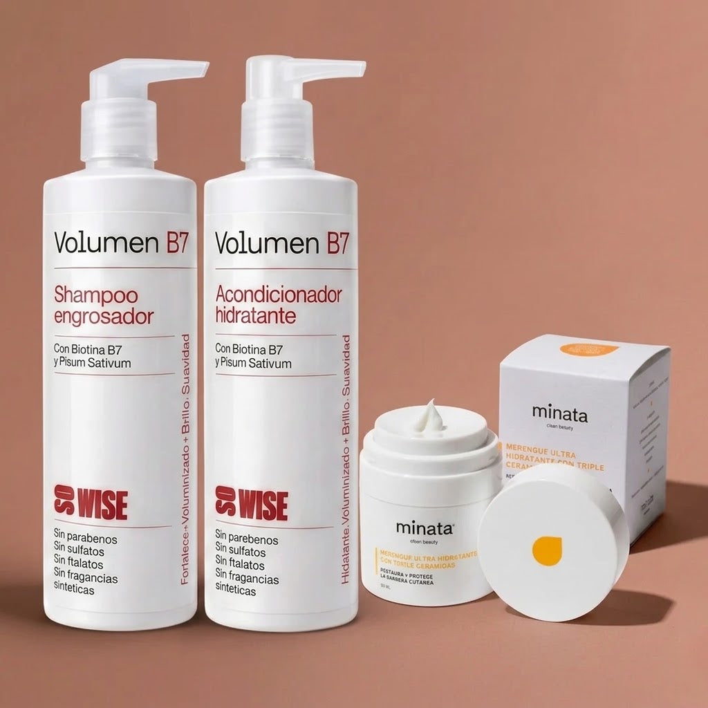 Pack Piel y Pelo (Shampoo B7 + Acondicionador B7 + Crema Facial)