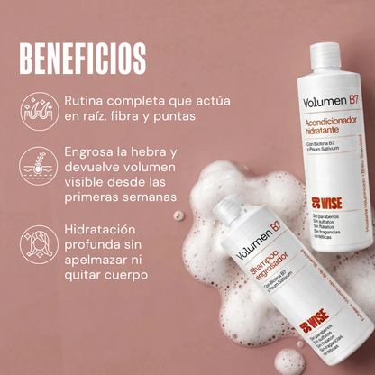 Pack Volumen B7 – Shampoo + Acondicionador 2+2