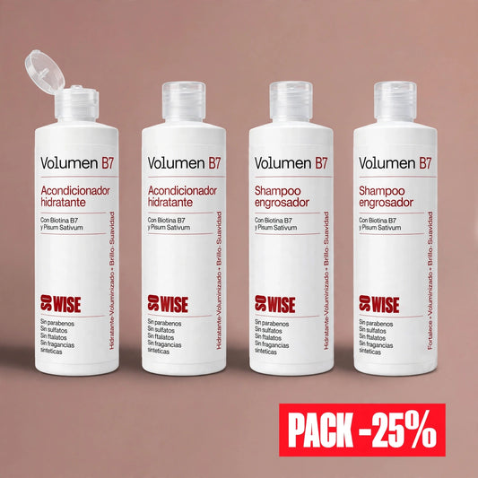 Pack Volumen B7 – Shampoo + Acondicionador 2+2