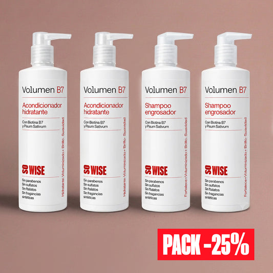 Pack Volumen B7 – Shampoo + Acondicionador 2+2