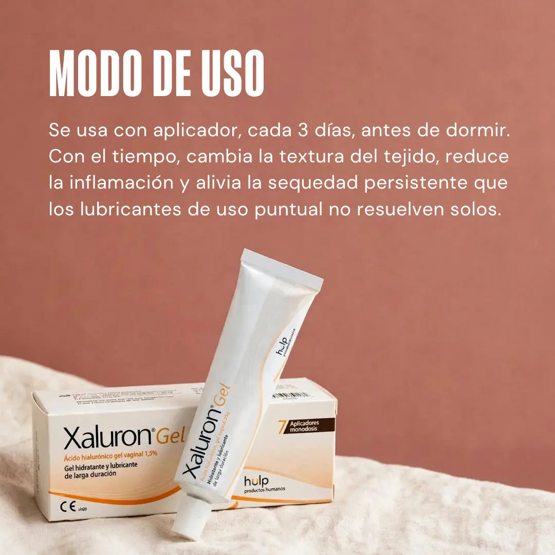 Cómo usar el Xaluron Gel? para mujeres en la peri menopausia
